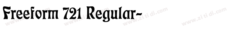 Freeform 721 Regular字体转换
